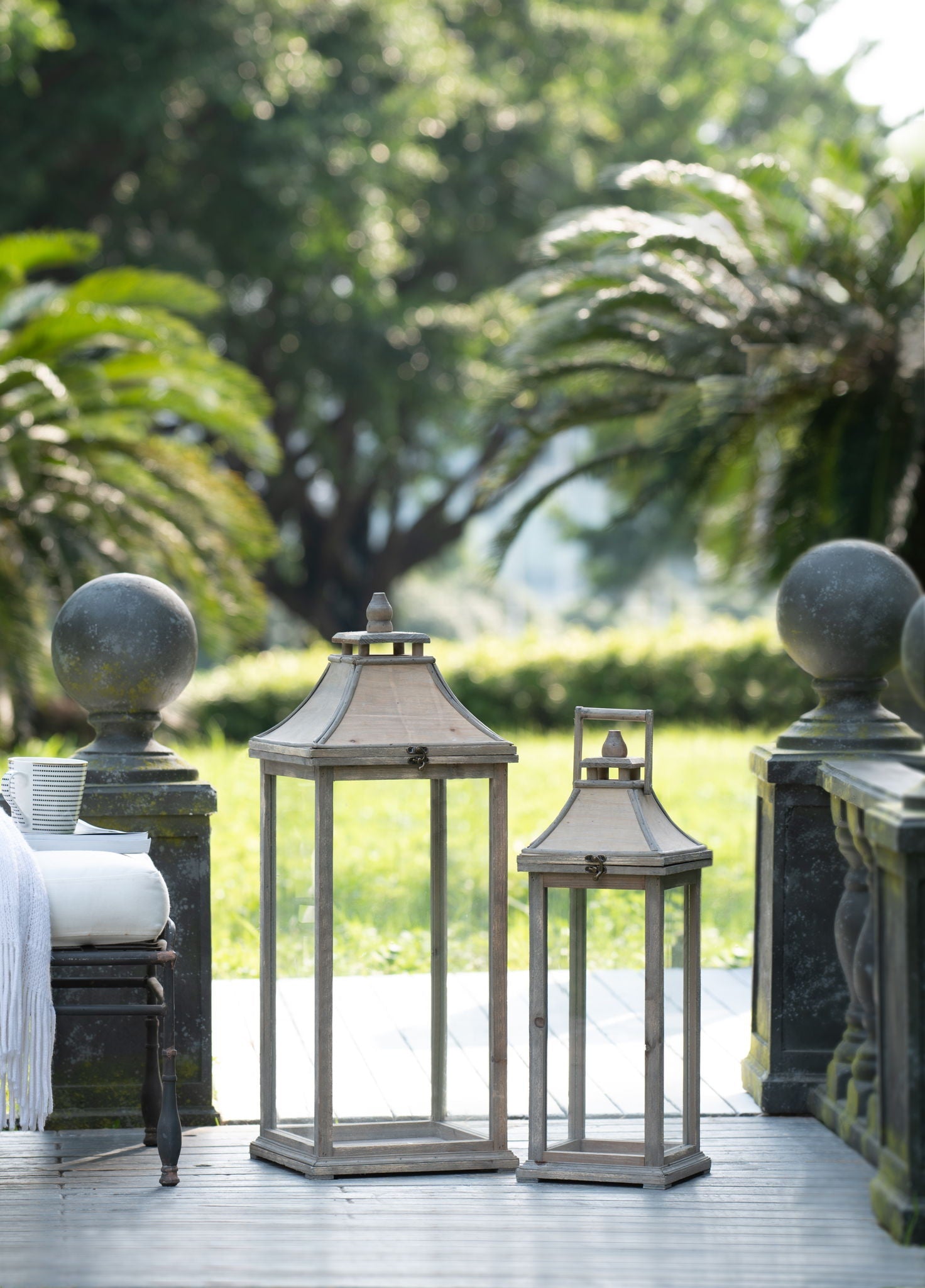 Candle Lantern Decorative Set for Indoor and Outdoor Use