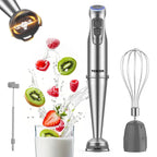 TENKER 1100W Immersion Hand Blender, Stainless Steel Stick Blender