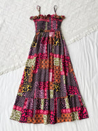 Smocked Leopard Cami Dress