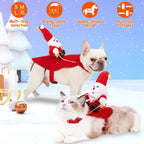 S-M-L-XL Options -- 1Pc Pet Christmas Costumes Red Winter Coat For Dog