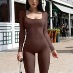 Fall Winter Hot-selling Women's Clothing Long Sleeve Jumpsuit Yoga