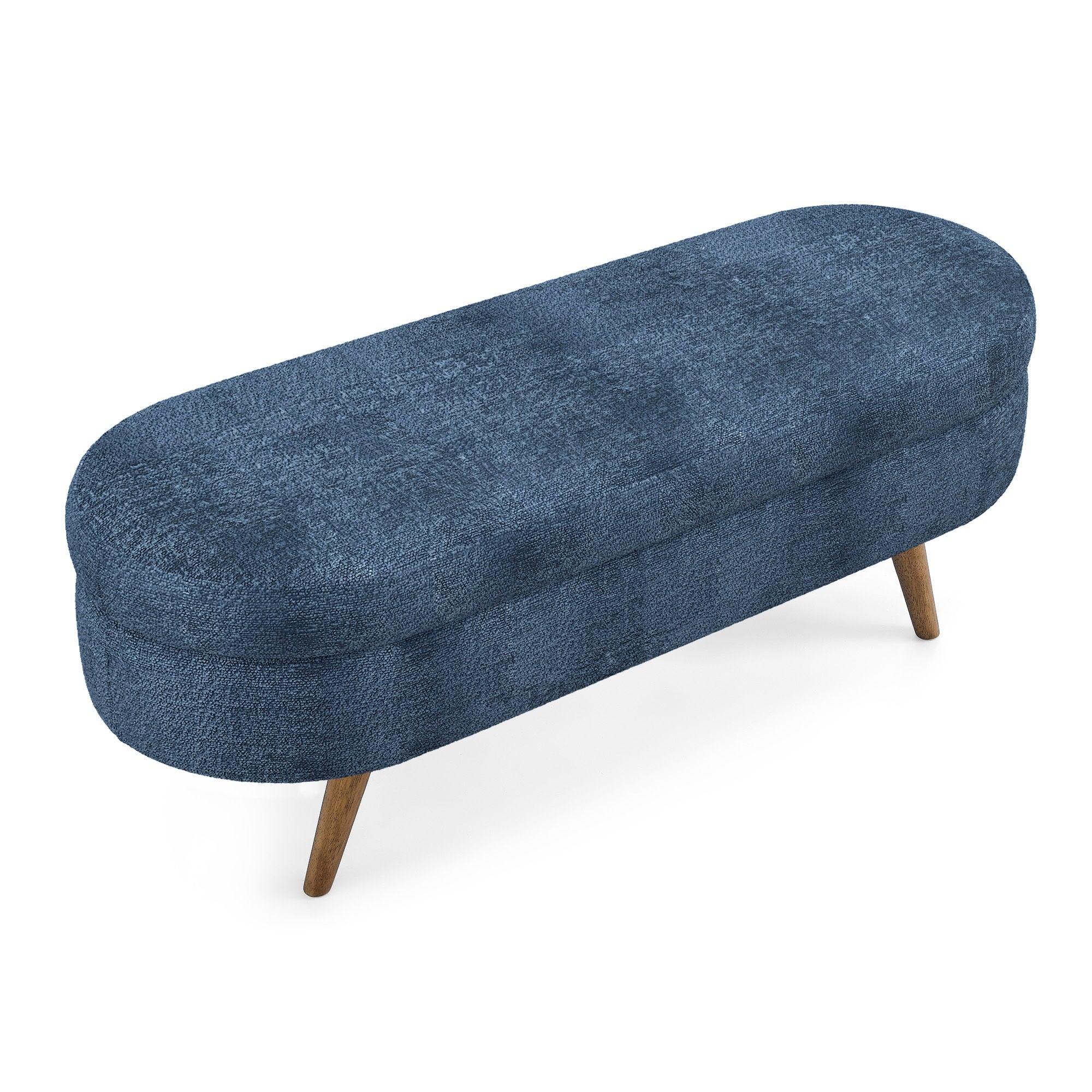 Modern Ottoman Storage Bench Upholstered Seat