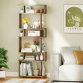 6-Tier Bookcase with Anti-Tipping Kit-Walnut