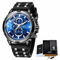 Men's Silicone Strap Sports Quartz Watch With Gift Box