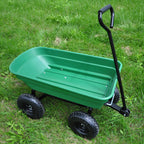 Folding Garden Dump Cart With Steel Frame And 10-in., 300-Pound