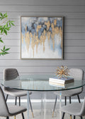 Nautilus Nightfall™ — Hand-Stretched Abstract Canvas Wall Art