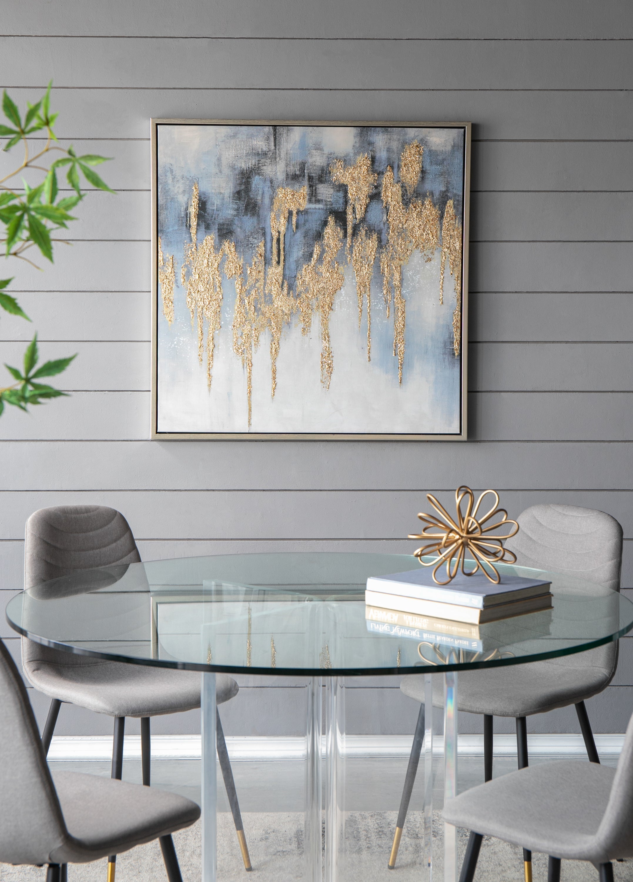 Nautilus Nightfall™ — Hand-Stretched Abstract Canvas Wall Art