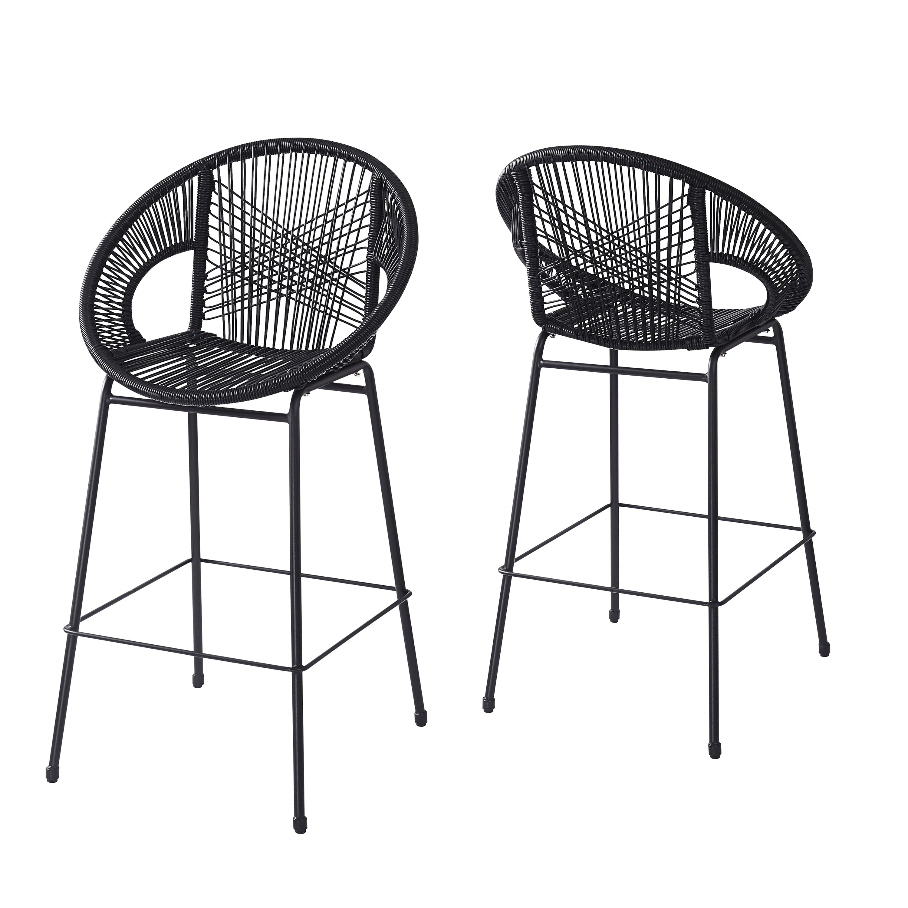 Outdoor Patio Barstool Set Weather Resistant