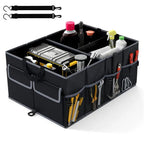 13 Gallon Car Trunk Organizer - 3 Compartments+6 Pockets, 600D Oxford