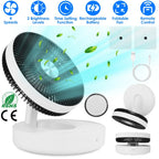 Foldable Rechargeable LED Desk Fan Wall Mounted Fan With Magnetic
