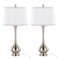 Cairo 28.75" Contemporary Metal Table Lamp Set of 2