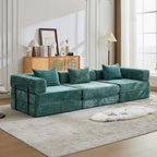 Compression Sofa,Convertible Floor Sofa Bed With Fixed-Shape Frame,