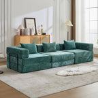 Compression Sofa,Convertible Floor Sofa Bed With Fixed-Shape Frame,