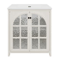 31' Vintage Farmhouse Bathroom Vanity with Ceramic Sink