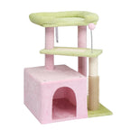 27.5in Cat Tree, Multi-level Cat Tower With Cat Scratching Post And