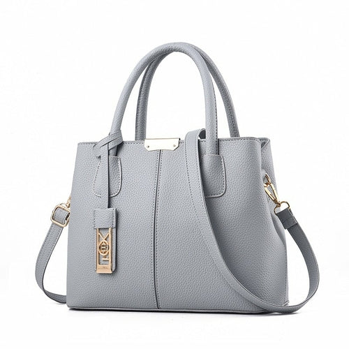 Middle-Aged Pure Color Fashion Messenger Bag