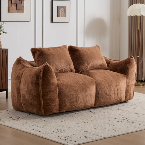 Giant Bean Bag Couch For Adults, Ultra Soft Fluffy Loveseat Bean Bag