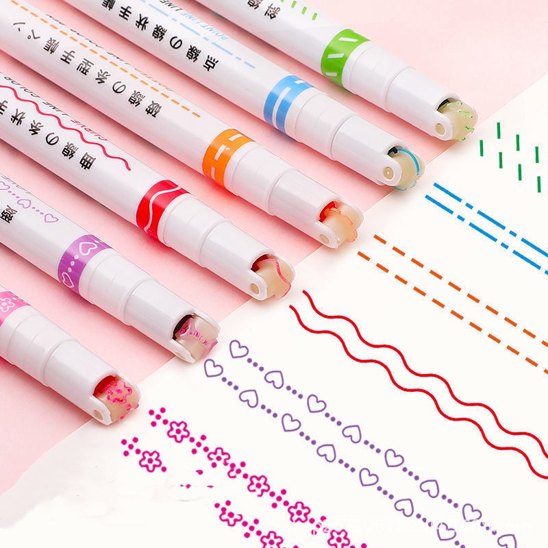 Net Celebrity Creative Curve Pen Roller Outline Pen Student Hand