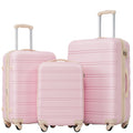 3 Piece Luggage Set Hardside Spinner Suitcase with TSA Lock