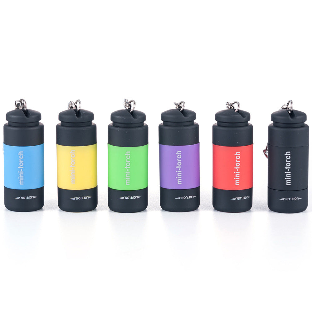 Multicolor Mini Torch USB Rechargeable Flashlight