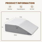 Wedge Pillow, Body Pillow , White& Grey