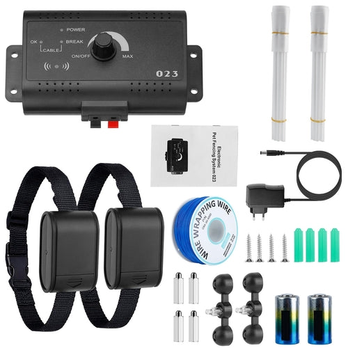 1Set Electric Dog Fence System Pet Tone Shock Boundary Containment
