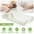 S-L Size Options -- 1Pc Bamboo Memory Foam Sleep Pillow Contoured