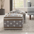 Mapleton Outdoor/Indoor Pouf in Recycled PET Woven Polyester