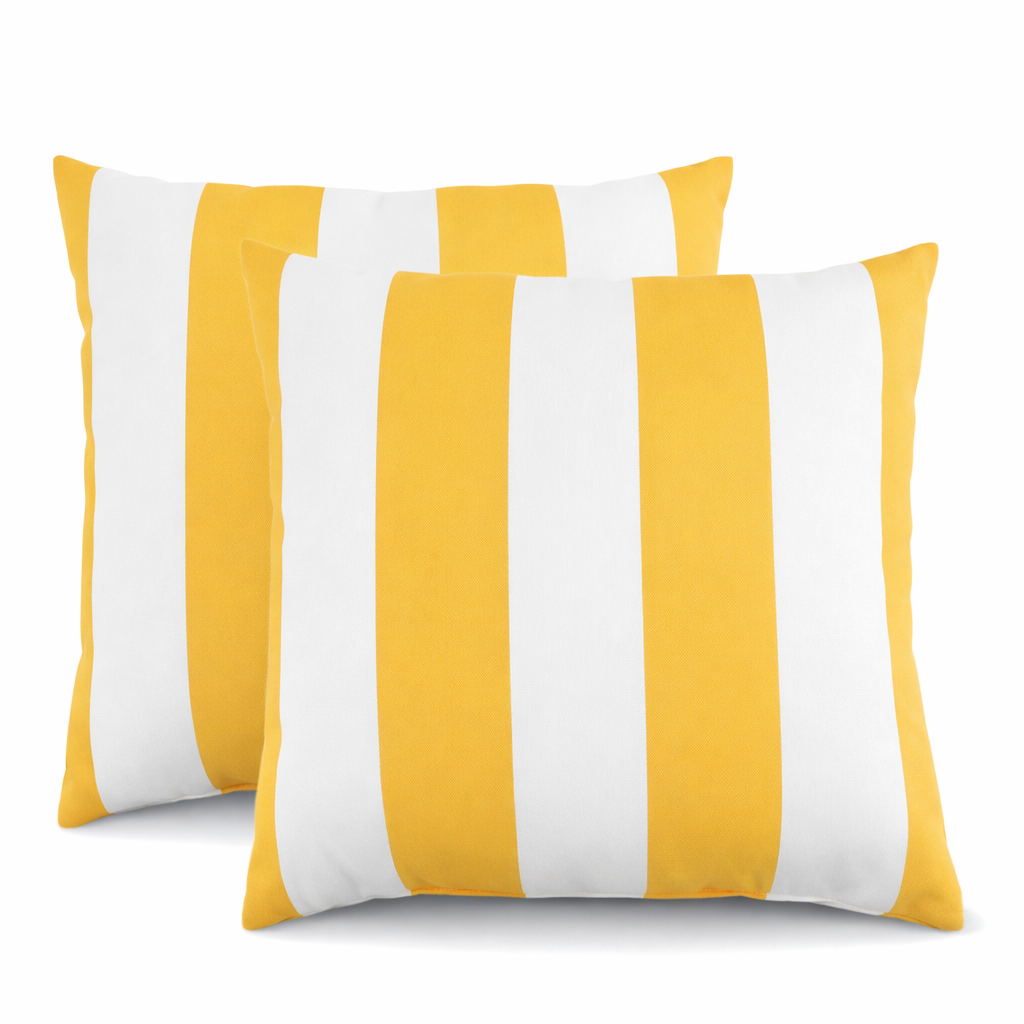 2 Pack Outdoor Throw Pillows, Waterproof & Fade-Resistant