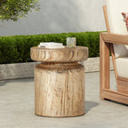MGO Wood Grain Side Table - Natural