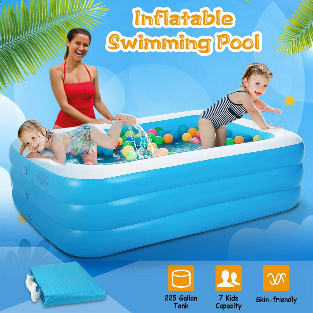 1Pc Inflatable Swimming Pools Family Swim Play Center Pool Blow Up