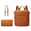 Fashion Solid Color Elegant Diaper Backpack For Mommy
