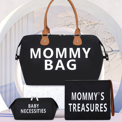 Travel bag Mommy Bag three-piece shoulder bag Tote bag Dry and wet