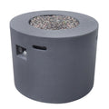 Contemporary 31' Round MGO Fire Pit in Dark Grey