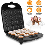 1Pc Mini Donut Maker Machine For Kids Snack Breakfast Desserts With 16
