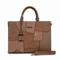 Geometric Pattern Single Shoulder Stitching Ladies Handbag