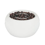 Patio MGO Propane Fire Pit, 40,000 BTU, White