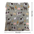 Various Animals Blanket Soft Pig Horse Durable Comfortable Blanket