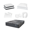 Restonic ComfortCare Hybrid Euro Top Mattress King Size with 12-Piece Bedding Set