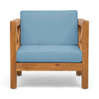 Brava Mid-Century Modern Club Chair With Water Resistant Cushions