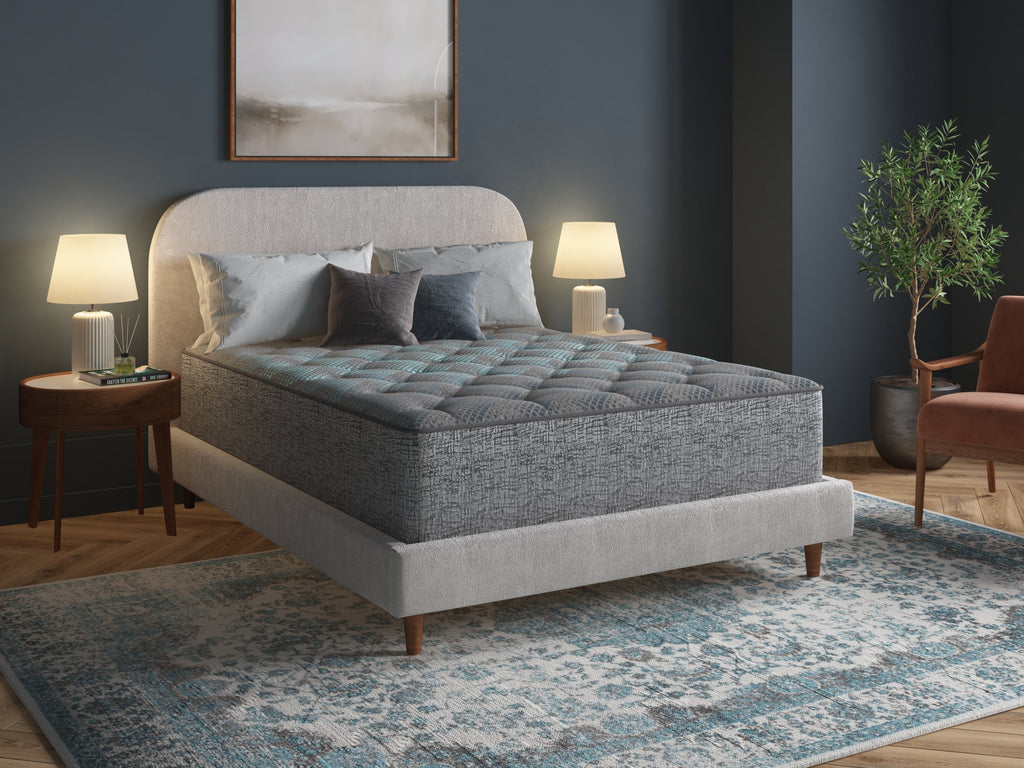 Restonic comfort care 13' hybrid mattress, individual pocketed coil mattress , firm comfort