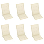 vidaXL Outdoor Recliner Chairs Patio Chair with Cushions Solid Wood Acacia