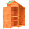 vidaXL Garden Tool Shed Brown 47.2"x21.1"x66.9" Solid Wood Pine