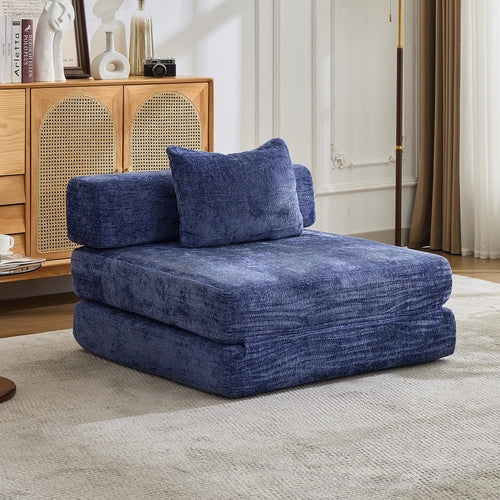 Compression Sofa,Convertible Floor Sofa Bed With Fixed-Shape