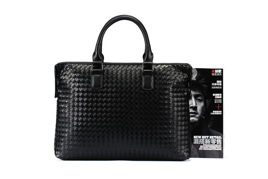 Men's High Quality Leather Large Briefcase
