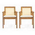 Preston Outdoor Dining Chair with Cushion Set