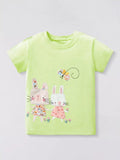 Children's Bunny Applique Short Sleeve T-Shirt