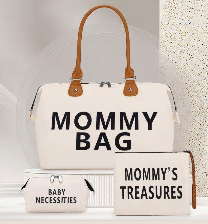 Travel bag Mommy Bag three-piece shoulder bag Tote bag Dry and wet