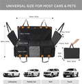 Made4Pets Pet Dog Car Back Seat Cover Back Seat Extension Pad Can Bear