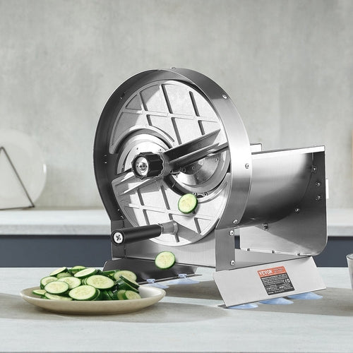 Manual Vegetable Fruit Slicer, 0-0.5'/0-12mm Thickness Adjustable